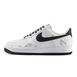 Кроссовки Nike Air Force 1 Skateboarding Shoes Men Low-top Black/white, черный