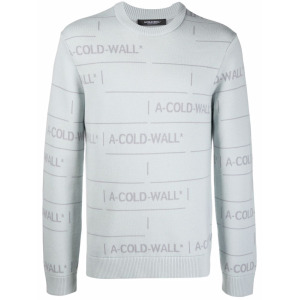 A-COLD-WALL* жаккардовый джемпер, серый