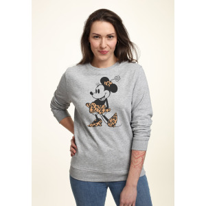 Толстовка MICKEY & FRIENDS LEOPARD MOUSE Disney, цвет Mottled Light Grey