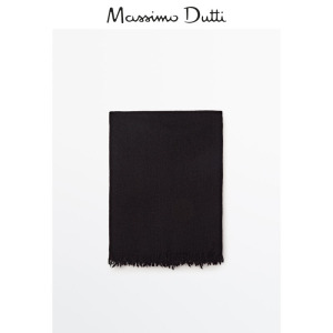 Шарф Massimo Dutti из чистого кашемира, черный