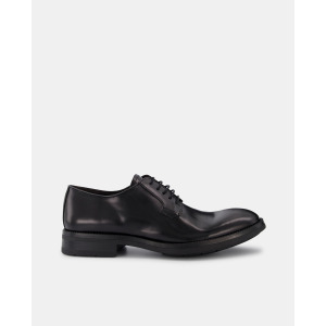 Мужские черные туфли на шнуровке из гладкой кожи на резиновой подошве Luis Gonzalo, черный