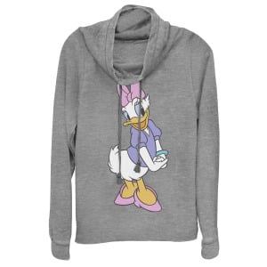 Традиционный свитшот Disney Daisy Duck с воротником-хомутом Licensed Character, серый