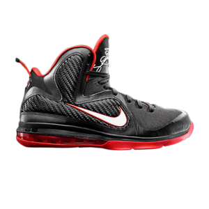 Кроссовки Nike LeBron 9 'Black White Red', черный