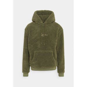 Толстовка SMALL SIGNATURE TEDDY HOODIE UNISEX Karl Kani, темно-зеленый