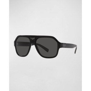 Мужские солнцезащитные очки-авиаторы с логотипом Dolce&Gabbana