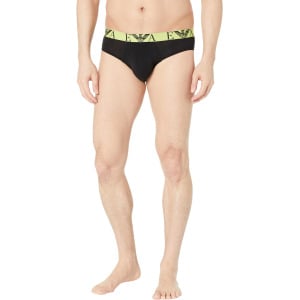 Трусы Emporio Armani Bold Monogram 2-Pack Brief, цвет Black/Black