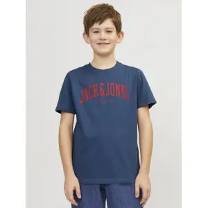 Детская рубашка с короткими рукавами Jack & Jones "JJEJOSH TEE SS CREW NECK NOOS JNR" Jack & Jones Junior, синий