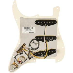 Fender Pure Vintage '59 Pre-Wired Strat Pickguard, состаренный белый