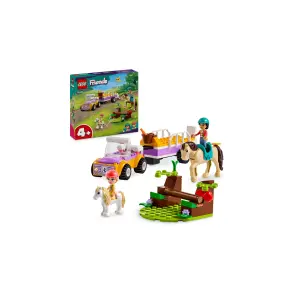 Lego Friends Прицеп Лошадь и пони, игрушка-лошадь с фигурками