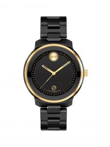 Часы Movado Bold Verso с золотым и керамическим браслетом Movado, черный