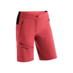 Maier Sports Bermudas "Latit Short Vario", короткие женские походные брюки, современные уличные бермуды, трекинговые брюки, красный