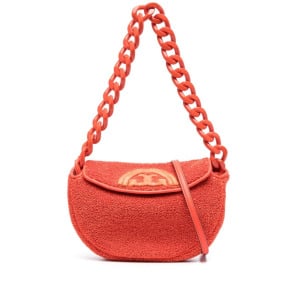 Tory Burch мини-сумка на плечо Fleming Soft, оранжевый