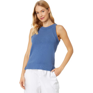 Майка Faux Crochet Trim Tank Tommy Hilfiger, цвет Harbor Blue