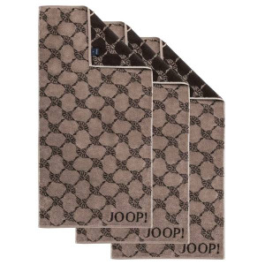 Полотенце для рук Joop! Classic / Infinity 3er Pack, 100x10x50 см цвет mocca cornflower