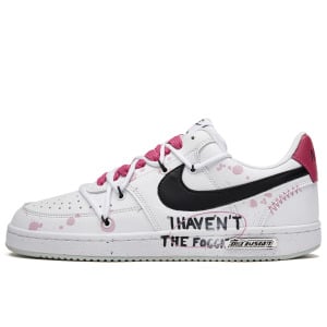 Кроссовки Nike Court Vision 1 Skateboarding Shoes Men Low-top White/pink, слоновая кость