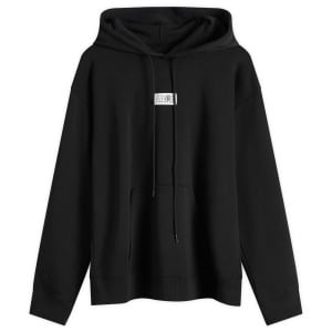 Худи Mm6 Maison Margiela Number Label Hoodie, черный