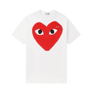 Comme Des Garçons Play футболка с логотипом, белый