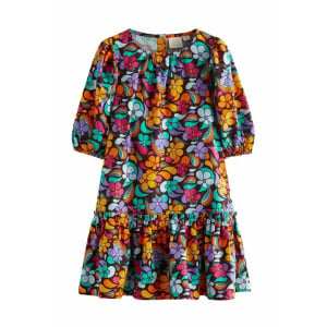 Дневное платье BY JOOLS OLIVER COLOURFUL PAISELY SHORT SLEEVE REGULAR FIT Little Bird, розовый