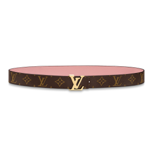 LOUIS VUITTON Женский кожаный ремень, Brown/Pink