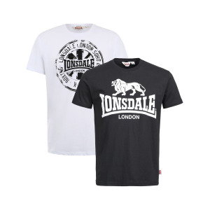 Футболка Lonsdale DILDAWN, черный/белый