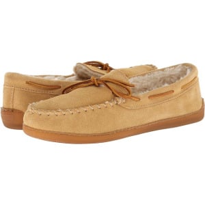 Тапочки Minnetonka Pile Lined Hardsole, цвет Tan Suede