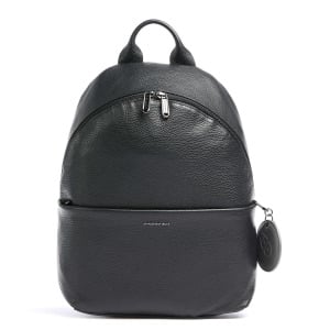 Рюкзак Mellow Leather из зернистой телячьей кожи шириной 14 дюймов. Mandarina Duck, черный