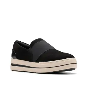 Кроссовки Audreigh Eve Wedge Slip-On Sneaker Clarks, черный