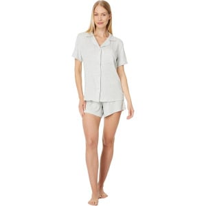 Пижама Eberjey Gisele Rib Relaxed Short Pj Set, цвет Light Heather Grey