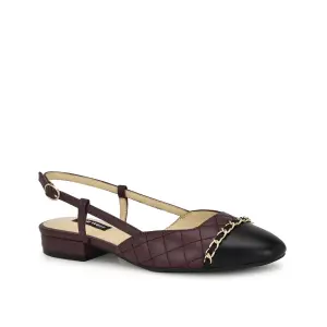 Балетки Charme Flat Nine West, темно-красный/бордовый/черный