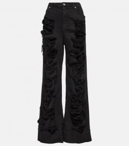 Расклешенные джинсы с завышенной талией из коллаборации с Kim DOLCE&GABBANA, черный