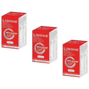 Пробиотик Ligone бета-глюкан, 3 упаковки по 30 капсул