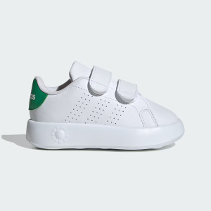 Детская обувь Advantage Adidas, цвет Cloud White/Cloud White/Green