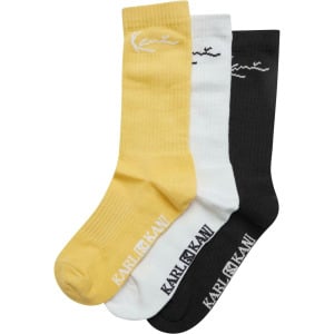 Носки UNISEX SIGNATURE 3-PACK Karl Kani, цвет offwhite yellow black