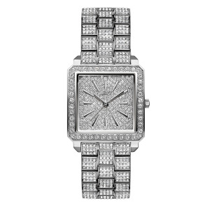 Женские часы Cristal из нержавеющей стали серебристого цвета, 28 мм Jbw