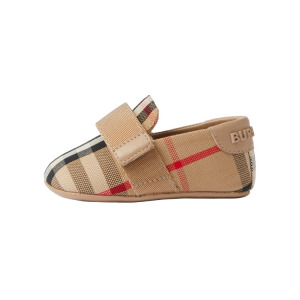 Кроссовки Burberry Kids Check-print Touch-strap Crib Shoes