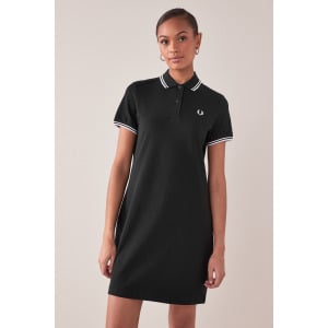 Платье-Поло с двойной окантовкой Fred Perry, черный