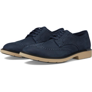 Оксфорды Go-To Wing Oxford Cole Haan, цвет Navy Blazer Nubuck/Black Dark Latte