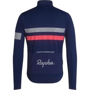 Джерси с длинными рукавами Brevet Infinium Gore-Tex мужские Rapha, цвет Navy/Hi-Vis Pink