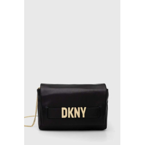 Кожаная сумочка Dkny, черный