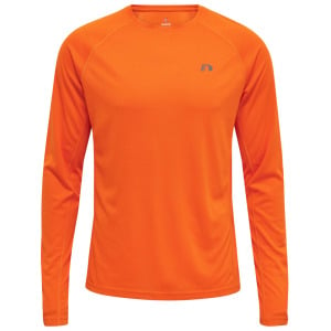 Спортивная футболка Newline L/S Raglanärmel Men Core Laufen Herren, цвет orange tiger