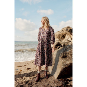 Платье миди Cornwall Sea Line Seasalt, фиолетовый