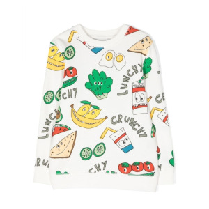 Stella McCartney Kids толстовка Crunchy Lunchy, нейтральный цвет