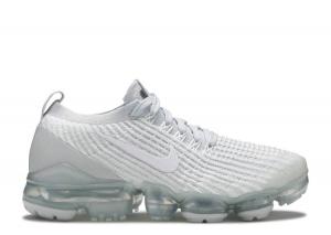 Nike air vapormax flyknit 3 white/mtlc silver/pure platinum 2025