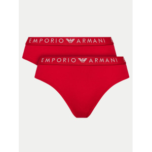 Комплект из 2 классических женских трусов Emporio Armani Underwear, красный