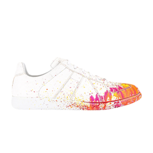 Кроссовки Maison Margiela Replica 'Paint Splatter - White Orange', белый