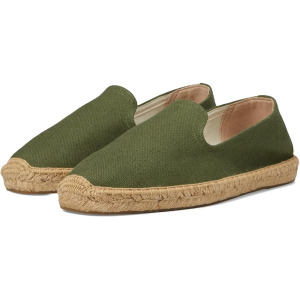 Туфли Soludos Smoking Slipper Espadrille, цвет Olive Green