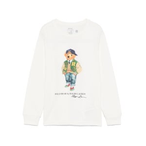 Ralph Lauren Kids футболка с мотивом Polo Bear, белый