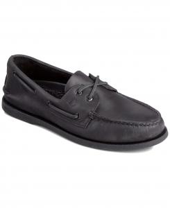 All black sperry clearance shoes