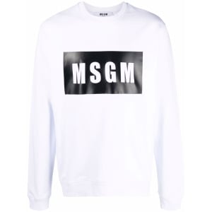 MSGM толстовка с логотипом, белый