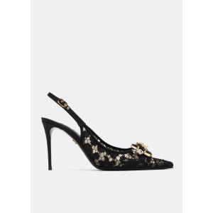 Туфли Dolce&Gabbana Lace Slingback, черный